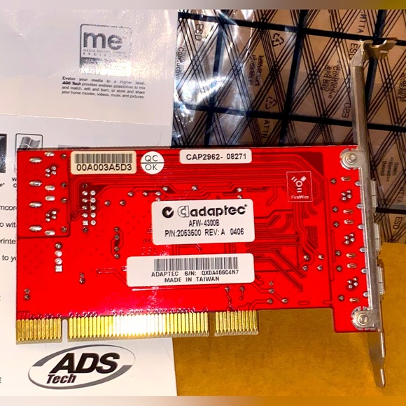 ADS Tech PYRO PCI 64 3-port Firewire Expansion Card 64 Bit 1394a - Picture 4 of 11